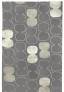 Judy Ross Hand-Knotted Custom Wool Tabla Outlined Rug charcoal/ice/silver